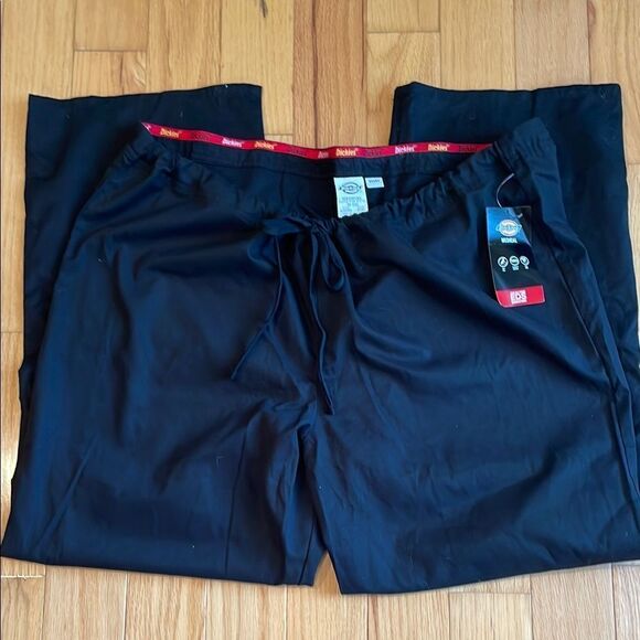 Dickies Unisex Medical Scrubs Black Joggers - Picture 6 of 7